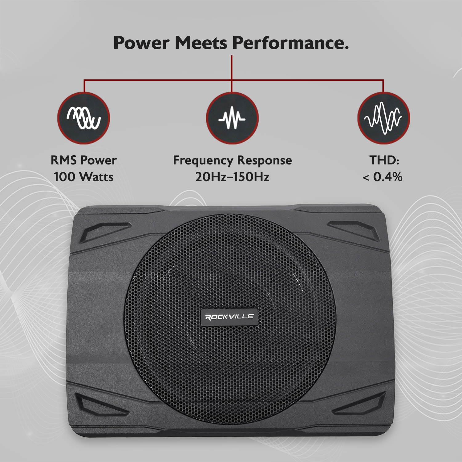 Foto 3 pulgar | Subwoofer Para Coche Rockville Ss8p 400 W 8 Slim Para Debajo Del Asiento - Venta Internacional.