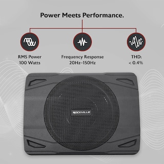 Foto 2 | Subwoofer Para Coche Rockville Ss8p 400 W 8 Slim Para Debajo Del Asiento - Venta Internacional.