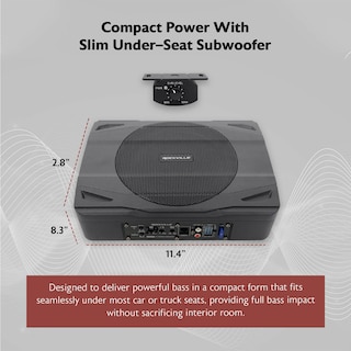 Foto 3 | Subwoofer Para Coche Rockville Ss8p 400 W 8 Slim Para Debajo Del Asiento - Venta Internacional.
