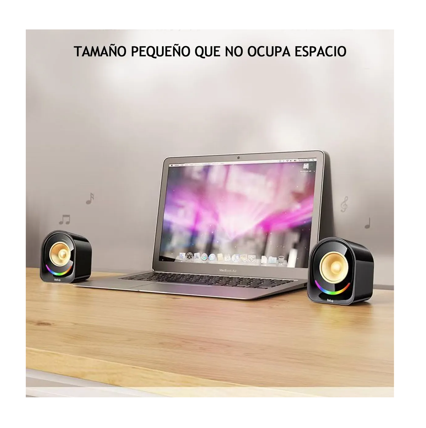 Foto 6 pulgar | Bocinas para Computadora Belug