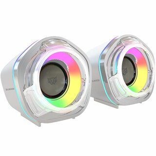 Foto 2 | Bocinas Gamer Balam Rush Glimm Penta Bg545 Inalambrica Rgb Sonido Estereo 2.0 Usb + Bt 5.0 Blanco Br
