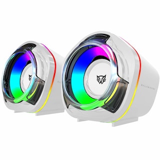 Foto 3 | Bocinas Gamer Balam Rush Glimm Penta Bg545 Inalambrica Rgb Sonido Estereo 2.0 Usb + Bt 5.0 Blanco Br