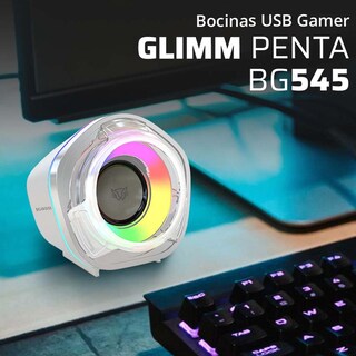 Foto 4 | Bocinas Gamer Balam Rush Glimm Penta Bg545 Inalambrica Rgb Sonido Estereo 2.0 Usb + Bt 5.0 Blanco Br