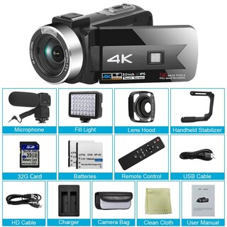 Foto 3 | Venta Internacional- Videocámara Camcordy 4K Ir Nocturna 56 Mp