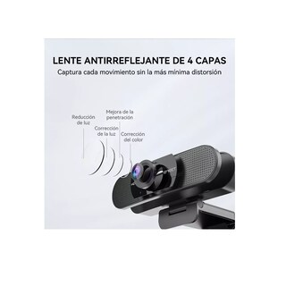 Foto 3 | Cámara Web 1080p Full Hd Y 2micrófonos Para Pc Eo Safe Imports Esi-12546 Negro