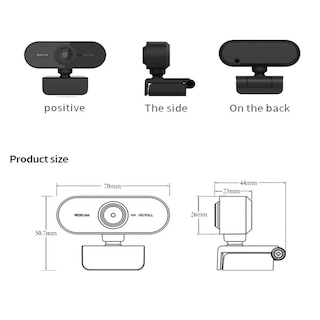 Foto 2 | Cámara Web Usb Full Hd 1080p Con Micrófono Transmisión En Vivo Eo Safe Imports Esi-12543 Negro