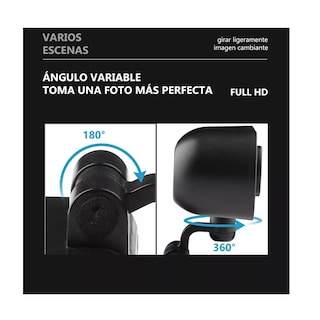 Foto 2 | Cámara Web Full Hd Usb Con Micrófono Eo Safe Imports Esi-12544 Negro