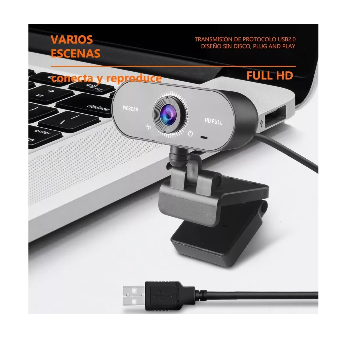 Foto 4 pulgar | Cámara Web Full Hd Usb Con Micrófono Eo Safe Imports Esi-12544 Negro