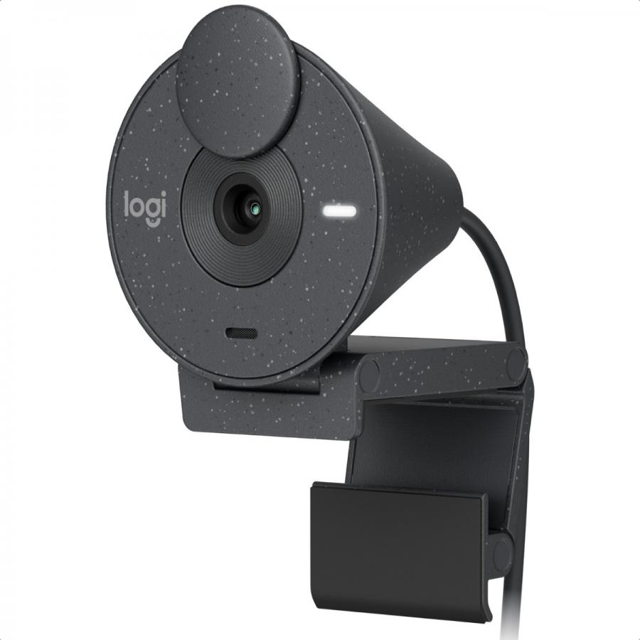 Cámara Web Logitech Brio 300 Usb-c Full Hd 1080p 2mp Micrófono Grafito 960-001413