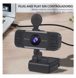 Foto 4 | Cámara Web Belug Negra W18 Full HD 1080p USB con Micrófono y Trípode