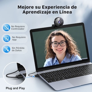 Foto 4 | Webcam Emeet C950 4k Enfoque Automático Micrófono Con Cancelación De Ruido Cámara Web Para Pc/laptop