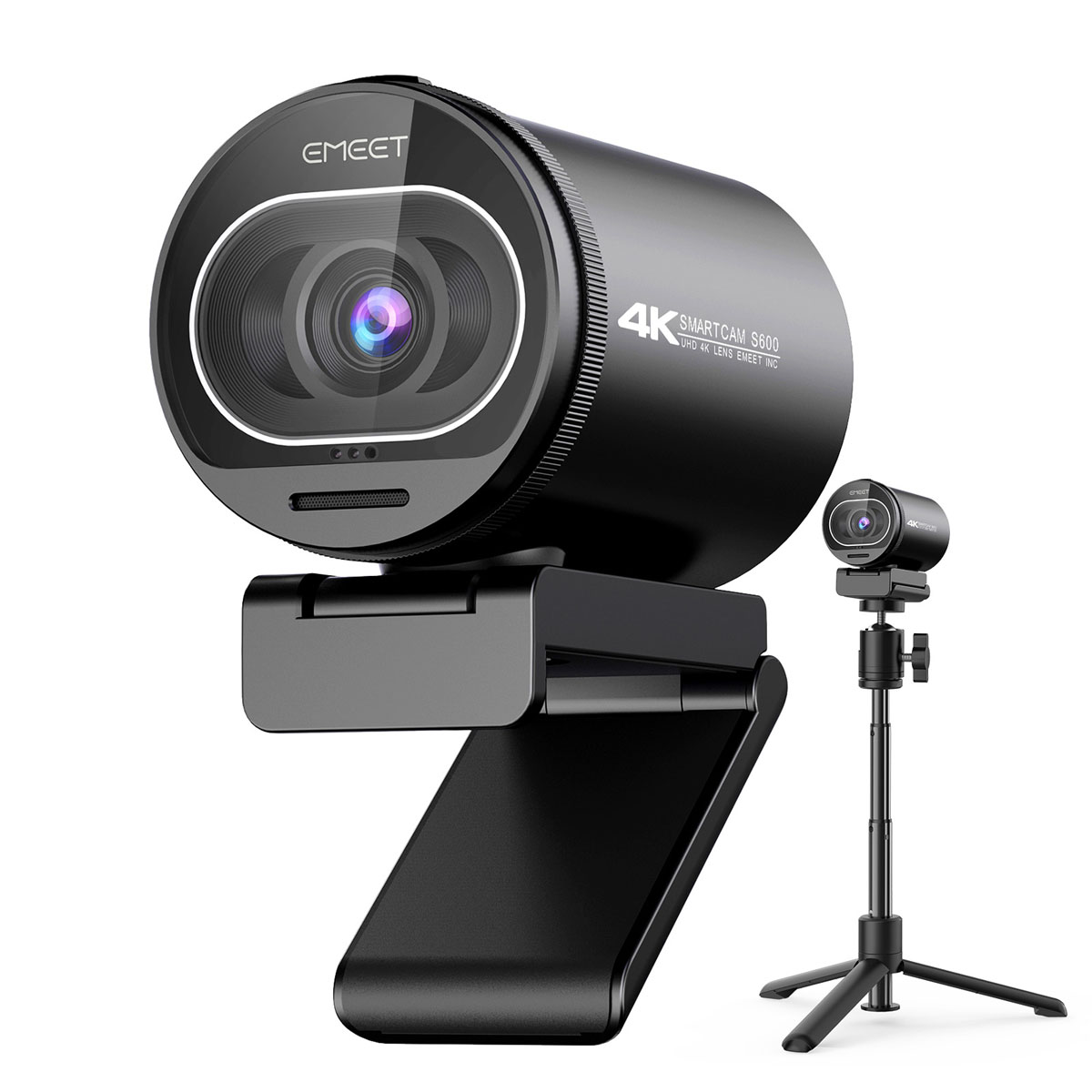 Foto 2 pulgar | Webcam Emeet S600 Kit Transmisión 4k Enfoque Automático, Reducción De Ruido Cámara Web Con Tripie