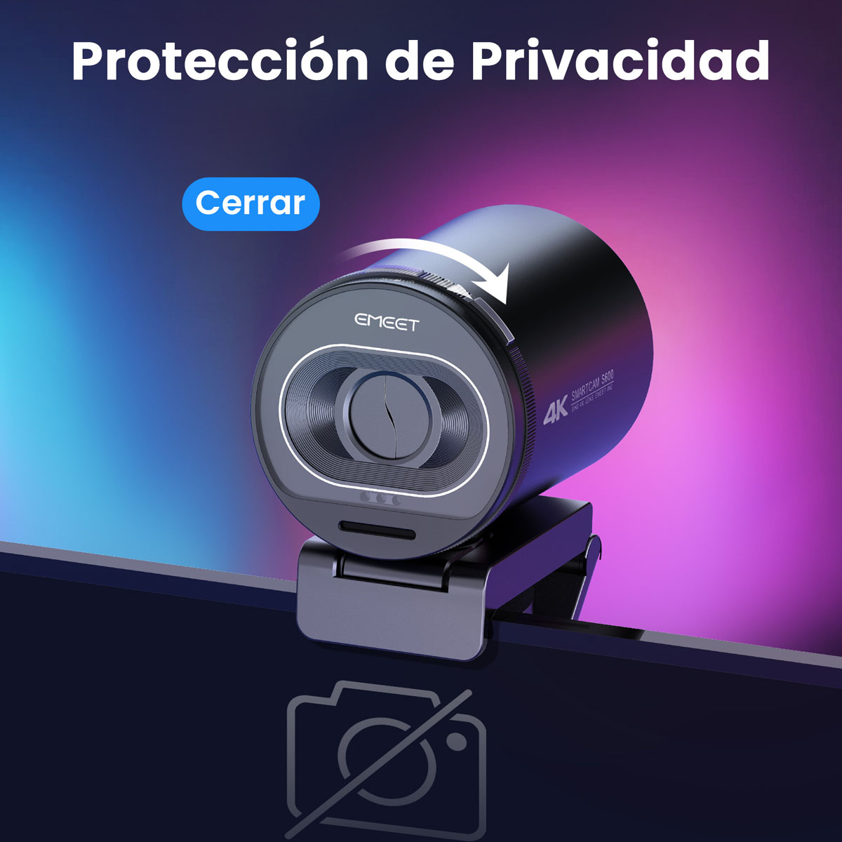 Foto 8 pulgar | Webcam Emeet S600 Kit Transmisión 4k Enfoque Automático, Reducción De Ruido Cámara Web Con Tripie