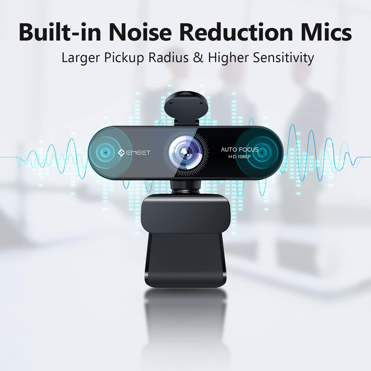 Foto 4 pulgar | Webcam Emeet Nova Hd 1080p Enfoque Automático Micrófonos Con Cancelación De Ruido