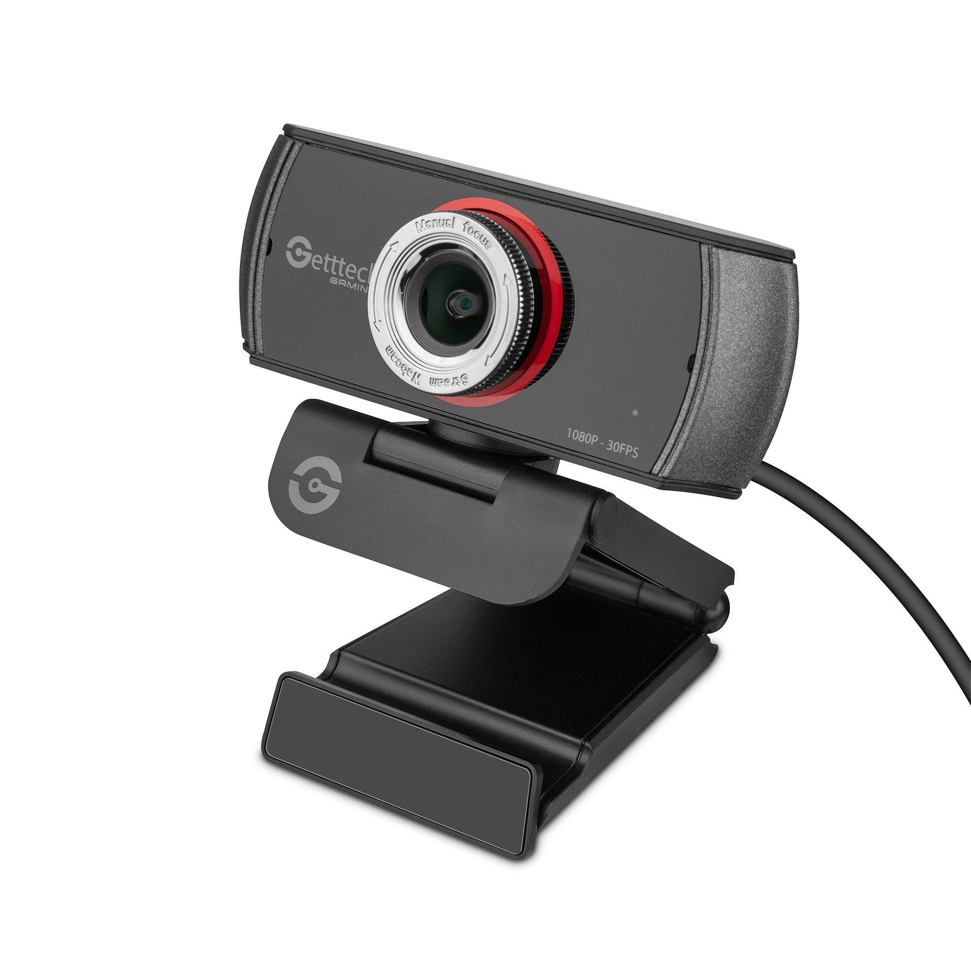 Foto 5 pulgar | Camara Para Streaming Getttech Gpw-fhdmf-g1 Full Hd 1080p A 30 Fps 100° Balance Automatizado 2 Micrófonos Sin Ruid