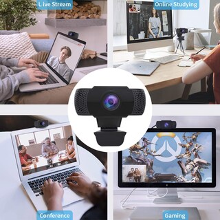 Foto 6 | Cámara Web Wansview 1080p Con Micrófono Para Pc Windows Mac Os - Venta Internacional.