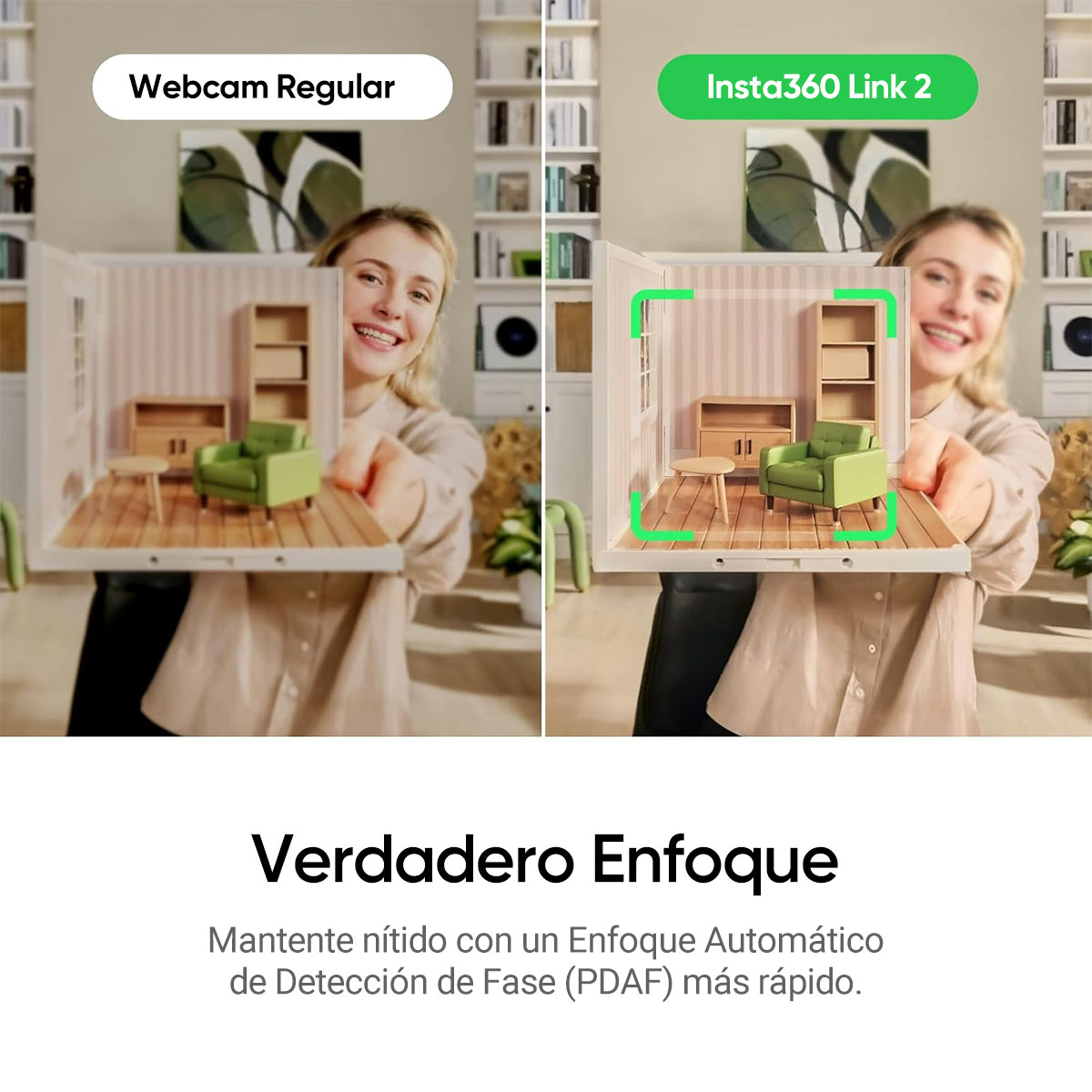 Foto 6 | Cámara Web Insta360 Link 2C 4K para PC y Mac con Encuadre Automático