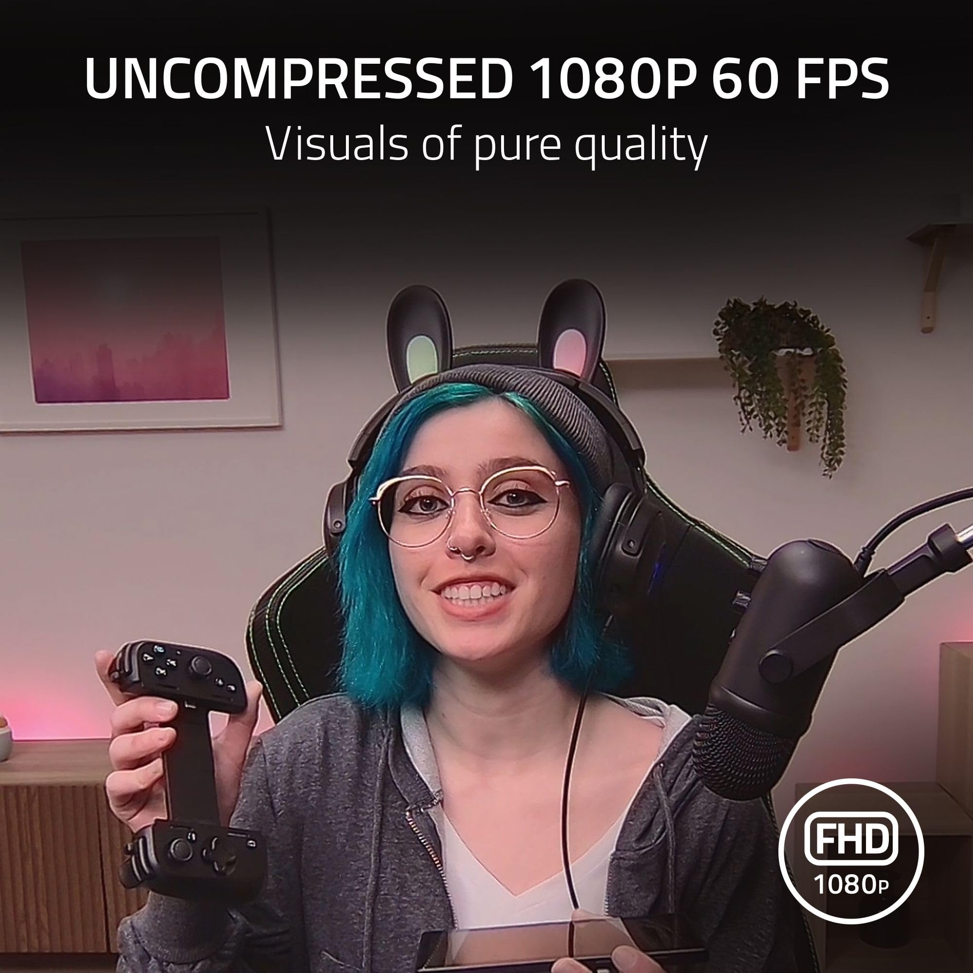 Foto 4 pulgar | Cámara Web Razer Kiyo Pro Para Streaming En Full Hd 1080p 60 Fps - Venta Internacional.