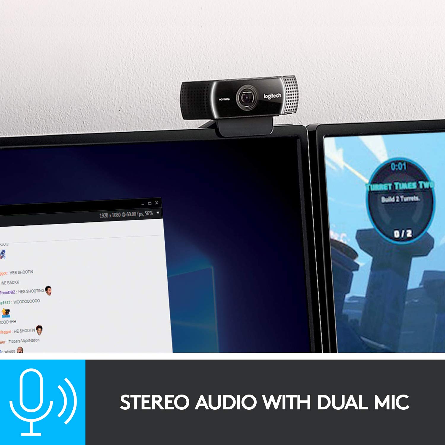 Foto 7 | Cámara Web Logitech C922x Pro Stream Full Hd 1080p Negra - Venta Internacional.