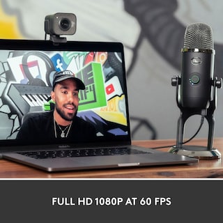 Foto 3 | Cámara Web Logitech Streamcam Plus 1080p Con Soporte Para Trípode Graphite - Venta Internacional.