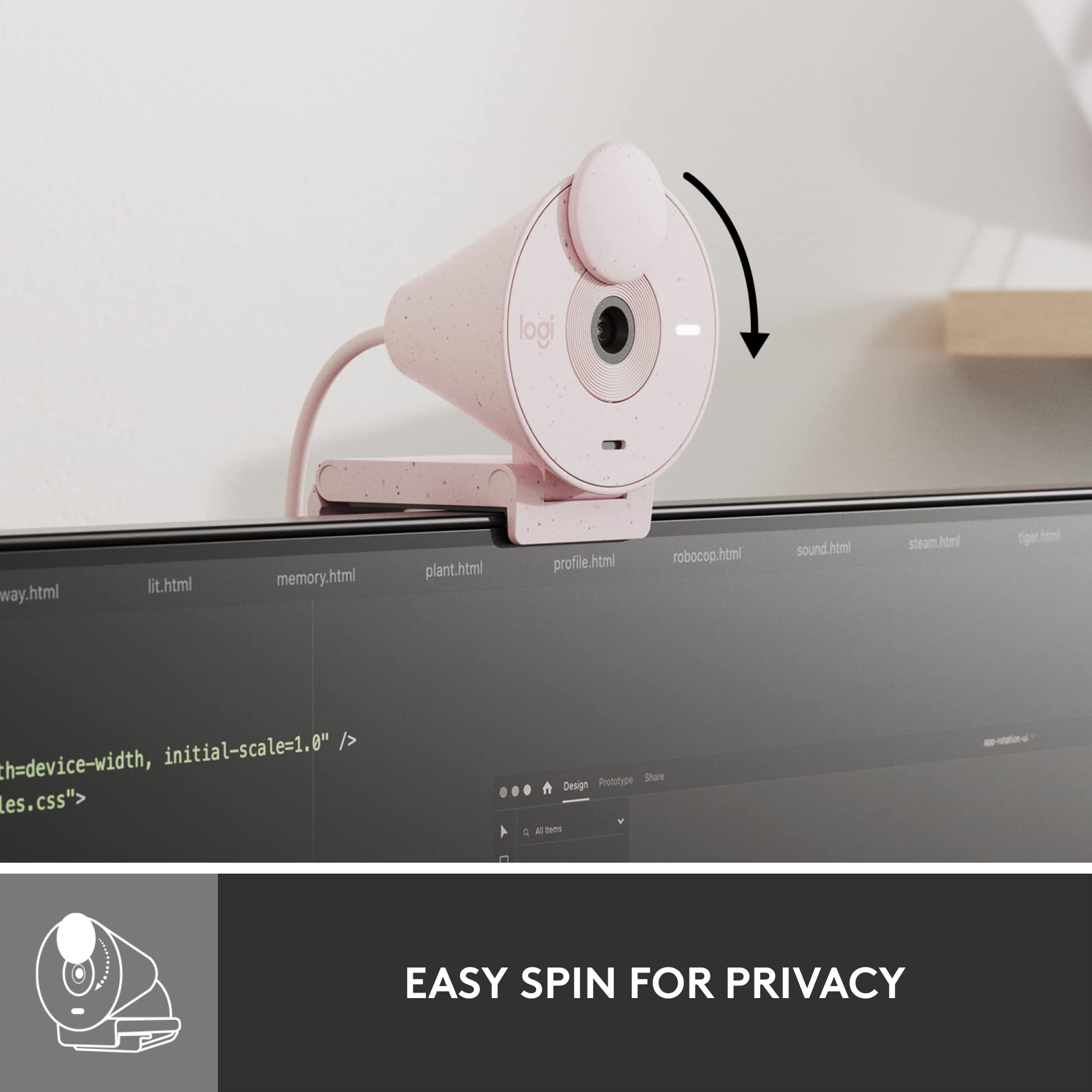 Foto 5 | Cámara Web Logitech Brio 300 Full Hd 1080p Con Obturador De Privacidad - Venta Internacional.