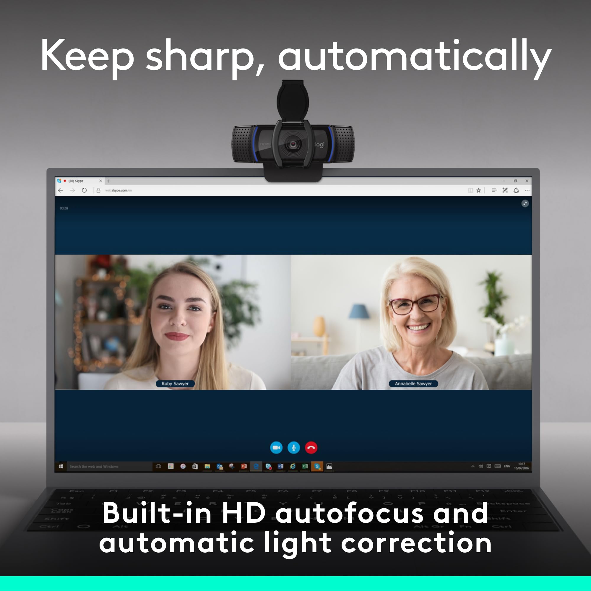 Foto 5 | Cámara Web Logitech C920e Hd 1080p Con Micrófono Para Videollamadas - Venta Internacional.