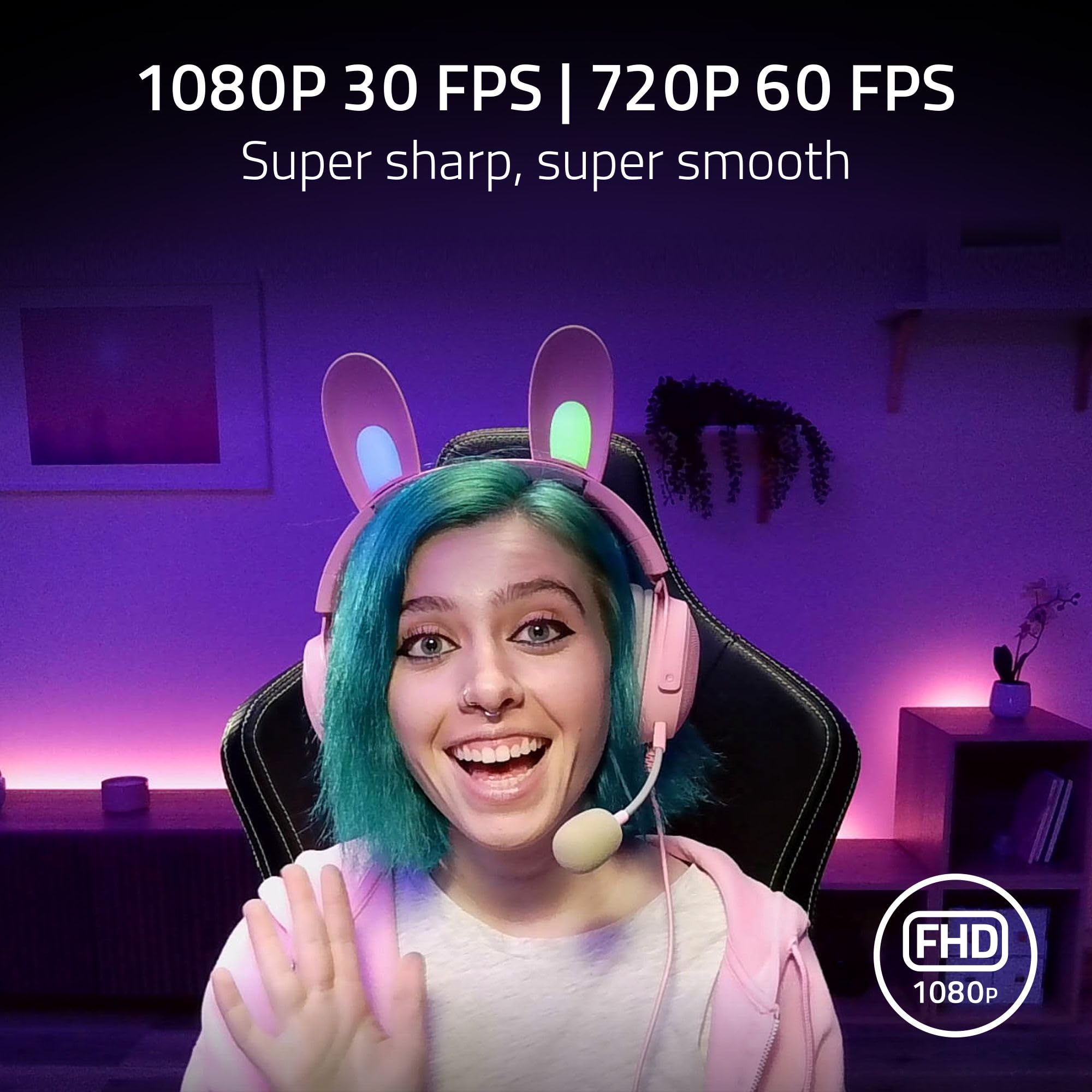 Foto 4 pulgar | Cámara Web Razer Full Hd 1080p 30 Fps-Venta Internacional