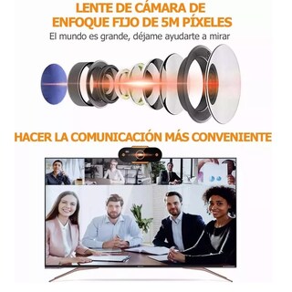 Foto 2 | Cámara Web Usb Con Micrófono 30fps Para Pc Eo Safe Imports Esi-12540-1 Negro