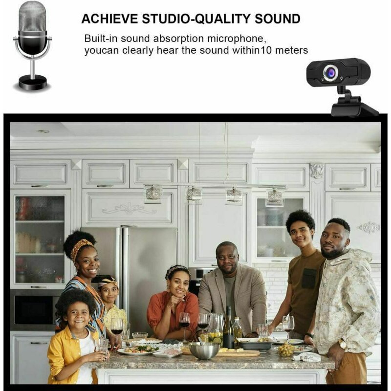 Foto 4 | Cámara Web Sanlin Beans Full Hd 1080p Con Micrófono Para Pc - Venta Internacional.