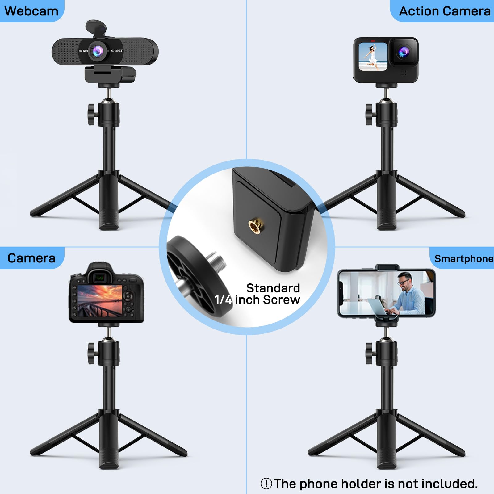 Foto 4 | Cámara Web Emeet C960 1080p Con Micrófono Y Trípode - Venta Internacional.