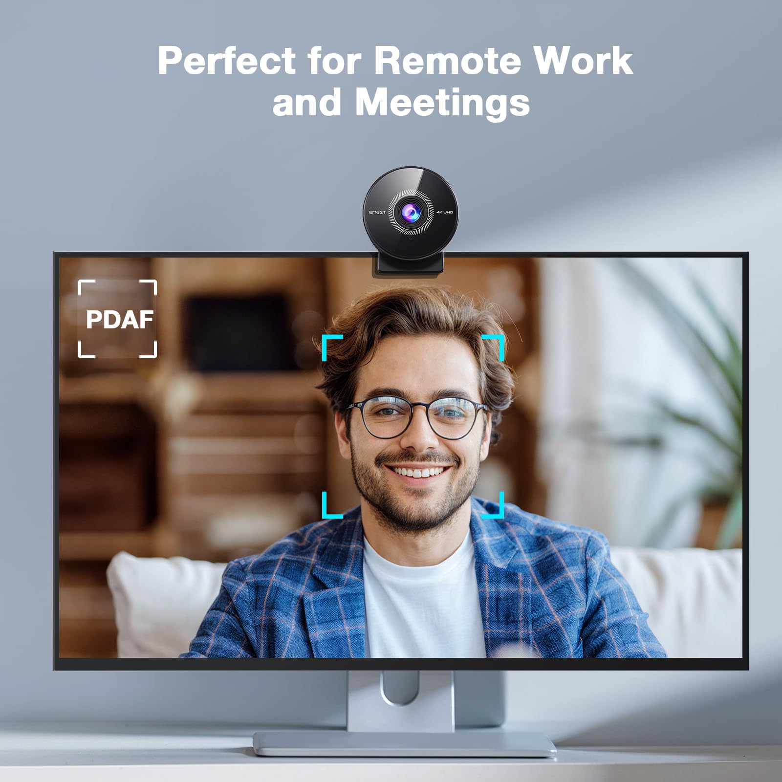 Foto 3 | Cámara Web Emeet C950 4k Uhd 8 Mp Pdaf Con Enfoque Automático Con Micrófono - Venta Internacional.