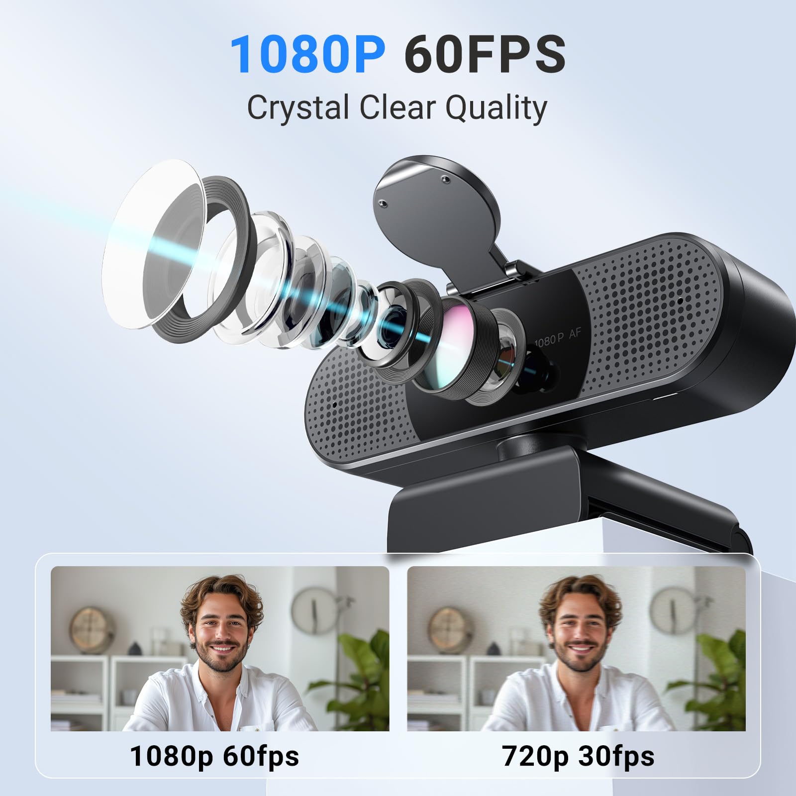 Foto 2 | Cámara Web Emeet C960 2024 Mejorada Para Pc 1080p Hd Con Micrófono - Venta Internacional.