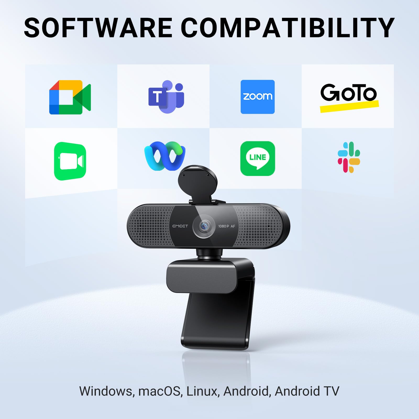 Foto 6 | Cámara Web Emeet C960 2024 Mejorada Para Pc 1080p Hd Con Micrófono - Venta Internacional.