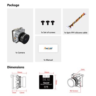 Foto 5 | Cámara Fpv Runcam Phoenix 2 Micro 1000tvl Fov 155° Wdr - Venta Internacional.