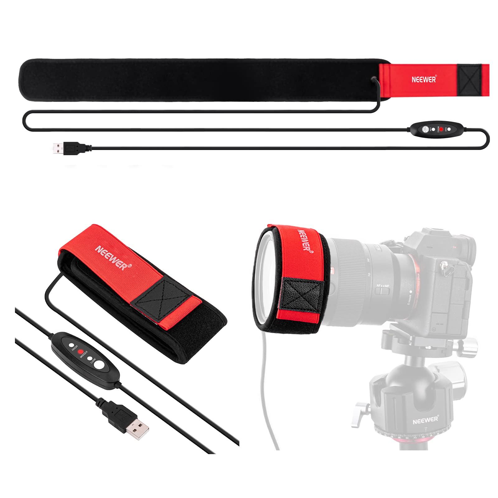 Foto 1 | Calentador De Lentes Neewer Usb 20/500 Mm Para Cámara Réflex Digital Y Telescopio - Venta Internacional.