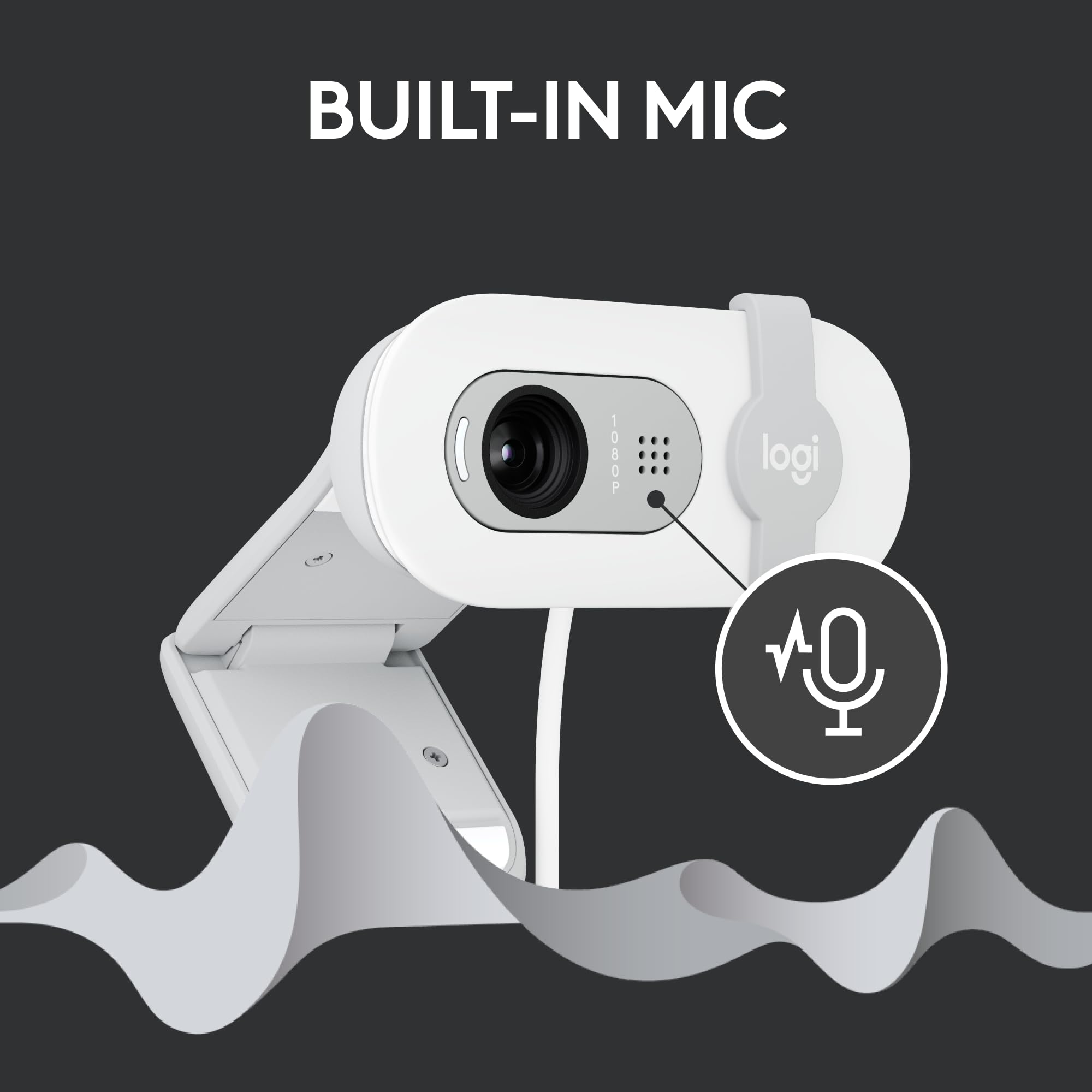 Foto 5 | Cámara Web Logitech Brio 100 Full Hd 1080p Con Micrófono Y Obturador De Privacidad - Venta Internacional.