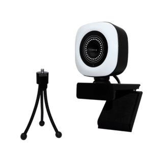 Foto 4 | Webcam Naceb Na-0958 1080p 30fps Con Microfono Luz Led Usb 2.0