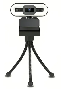 Foto 1 | Xtellar Webcam 4k Hd Profesional Con Micrófono Y Luz De Relleno  Enfoque Automático Y Protección De Privacidad