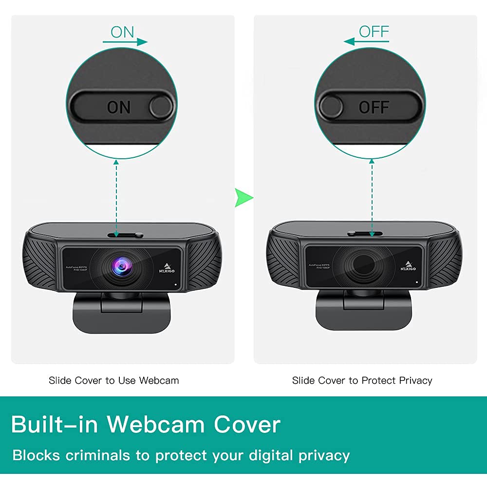 Foto 4 pulgar | Cámara Web Nexigo N680 1080p Fhd Con Micrófono Y Funda De Privacidad - Venta Internacional.