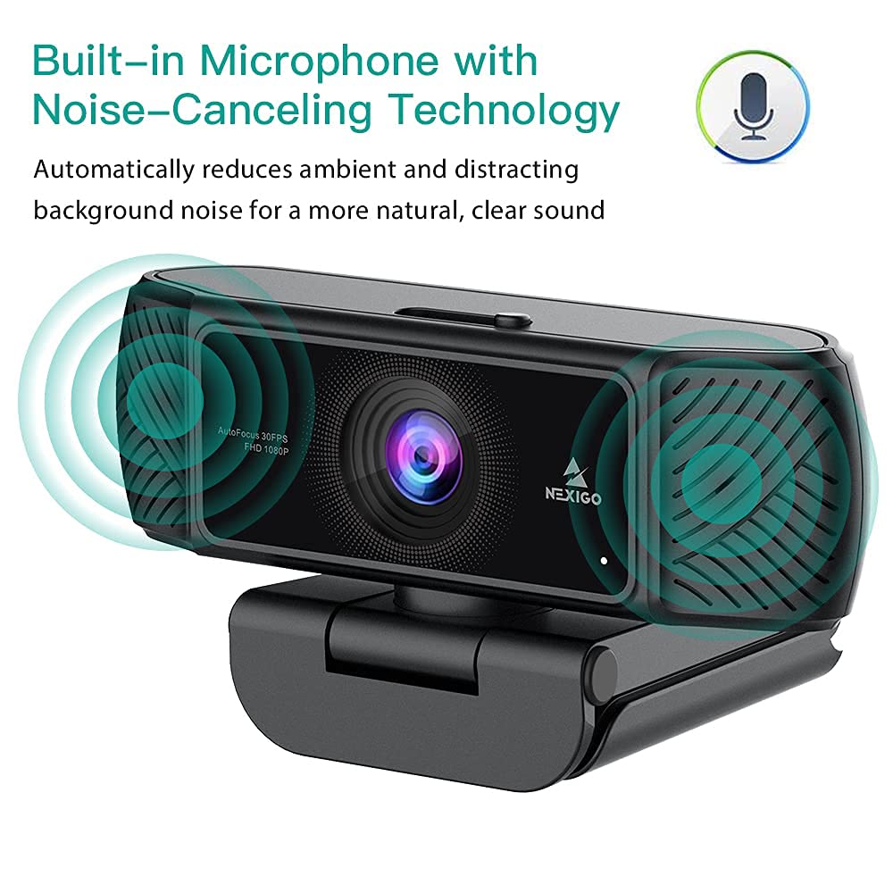 Foto 4 | Cámara Web Nexigo N680 1080p Fhd Con Micrófono Y Funda De Privacidad - Venta Internacional.