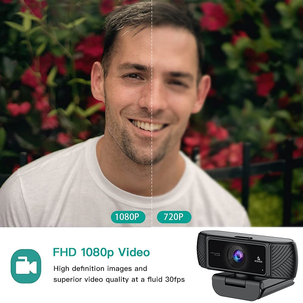 Foto 5 | Cámara Web Nexigo N680 1080p Fhd Con Micrófono Y Funda De Privacidad - Venta Internacional.