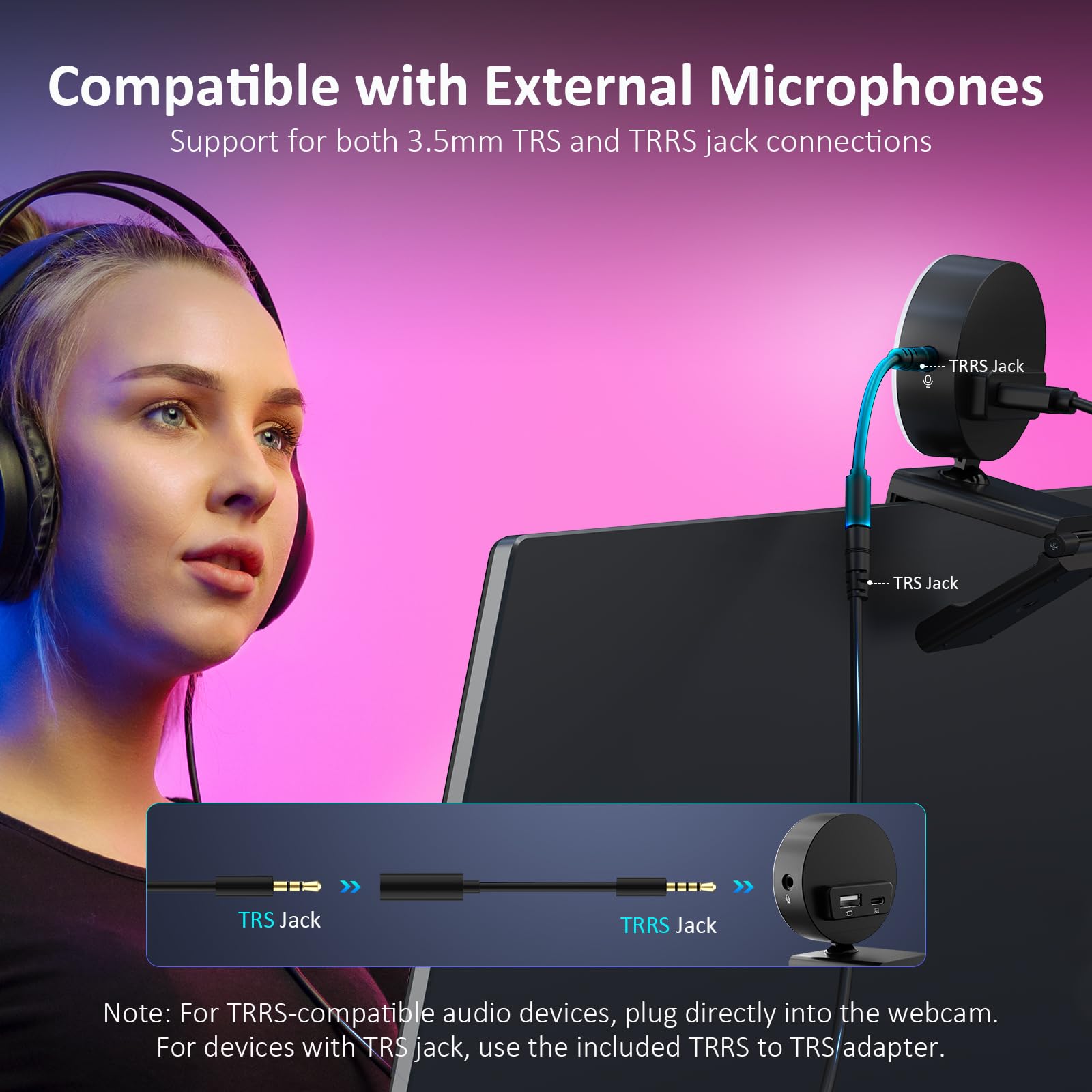 Foto 3 pulgar | Cámara Web Nexigo N960e Pro 1080p 60 Fps Con Conector Para Micrófono/auriculares - Venta Internacional.