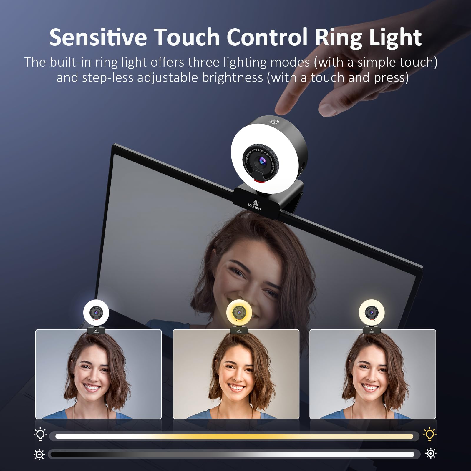 Foto 5 pulgar | Cámara Web Nexigo N960e Pro 1080p 60 Fps Con Conector Para Micrófono/auriculares - Venta Internacional.