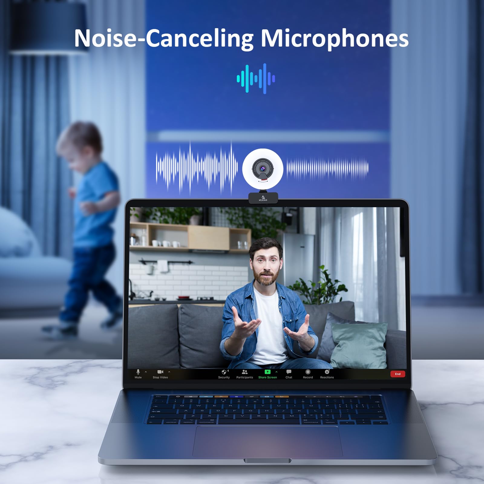 Foto 7 pulgar | Cámara Web Nexigo N960e Pro 1080p 60 Fps Con Conector Para Micrófono/auriculares - Venta Internacional.