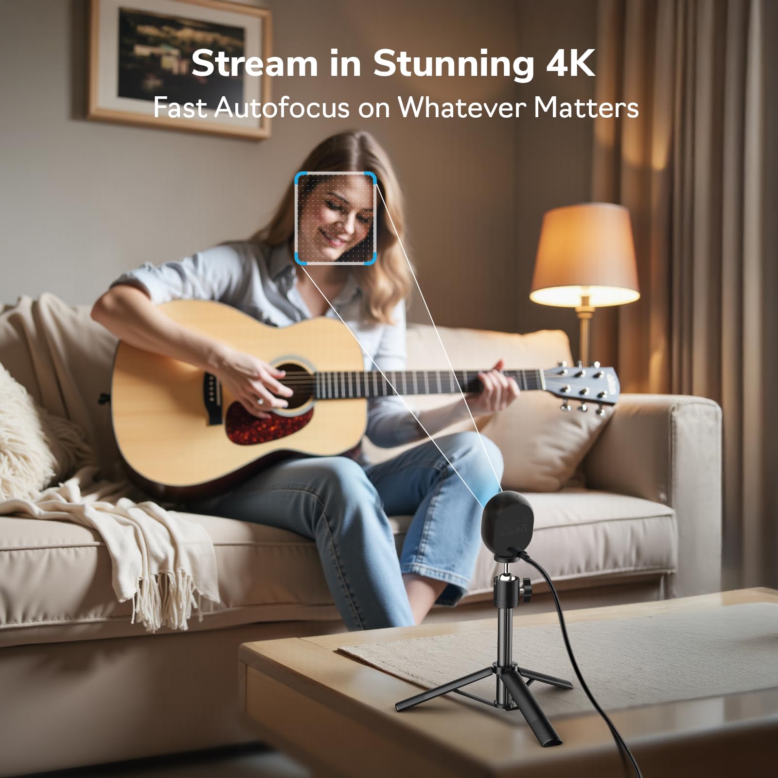 Foto 3 | Cámara Web Emeet Piko 4k De Doble Cámara Alimentada Por Ia Con Enfoque Automático - Venta Internacional.