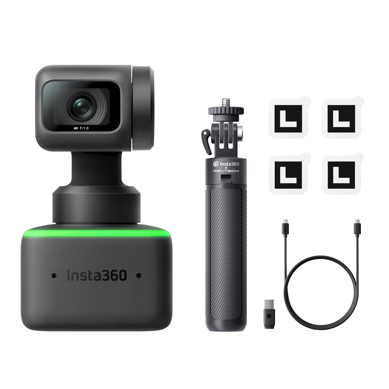 Cámara Web Insta360 Link Ptz 4k Con 1/2 Sensor De Seguimiento Por Ia - Venta Internacional.