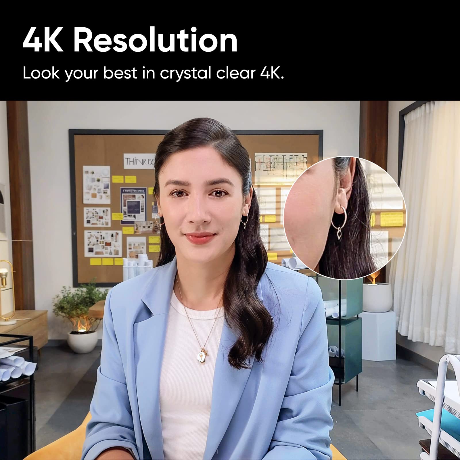 Foto 4 pulgar | Cámara Web Insta360 Link Ptz 4k Con 1/2 Sensor De Seguimiento Por Ia - Venta Internacional.