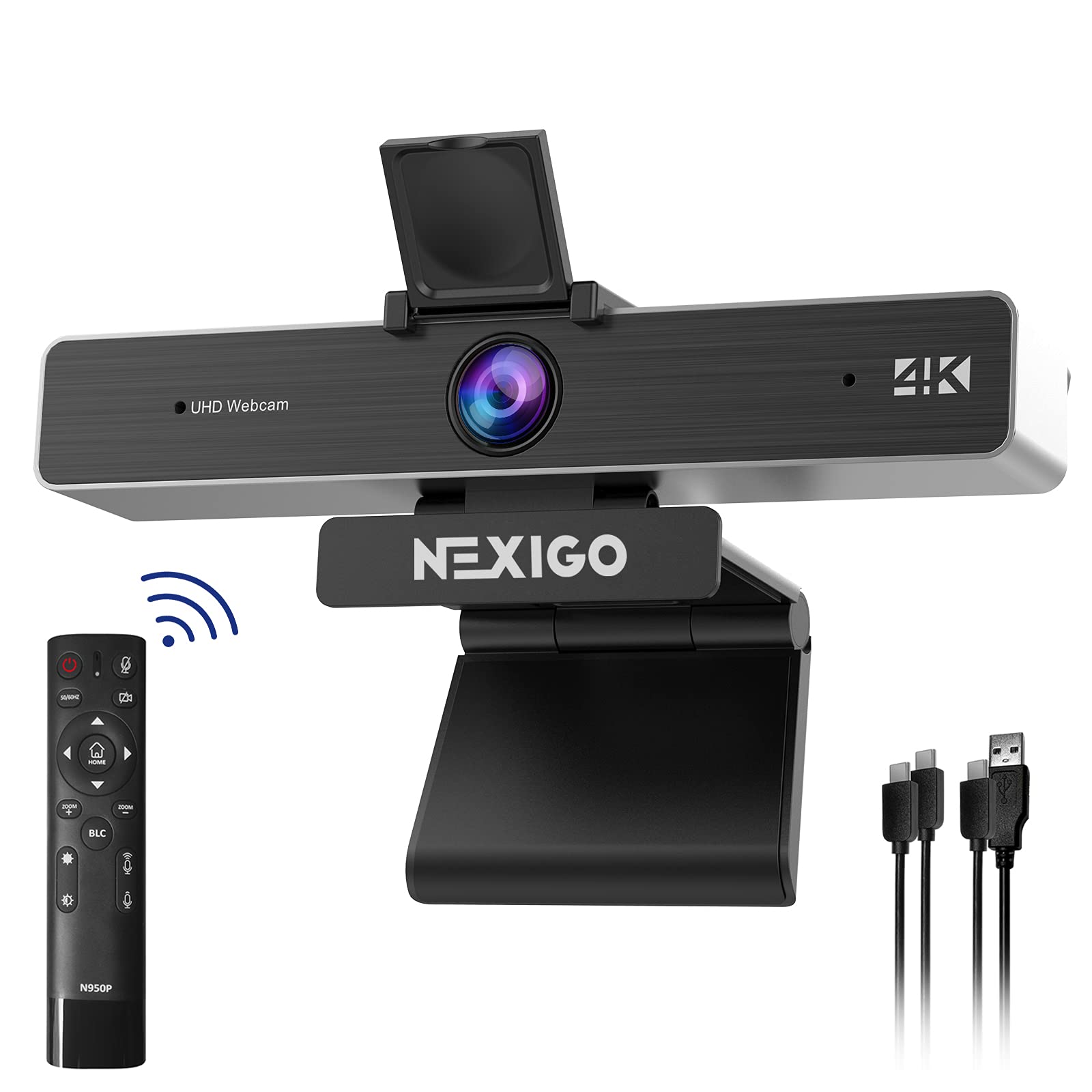 Cámara Web Nexigo N950p (gen 2) Con Zoom 4k Y Control Remoto Rf Con Zoom De 5x - Venta Internacional.