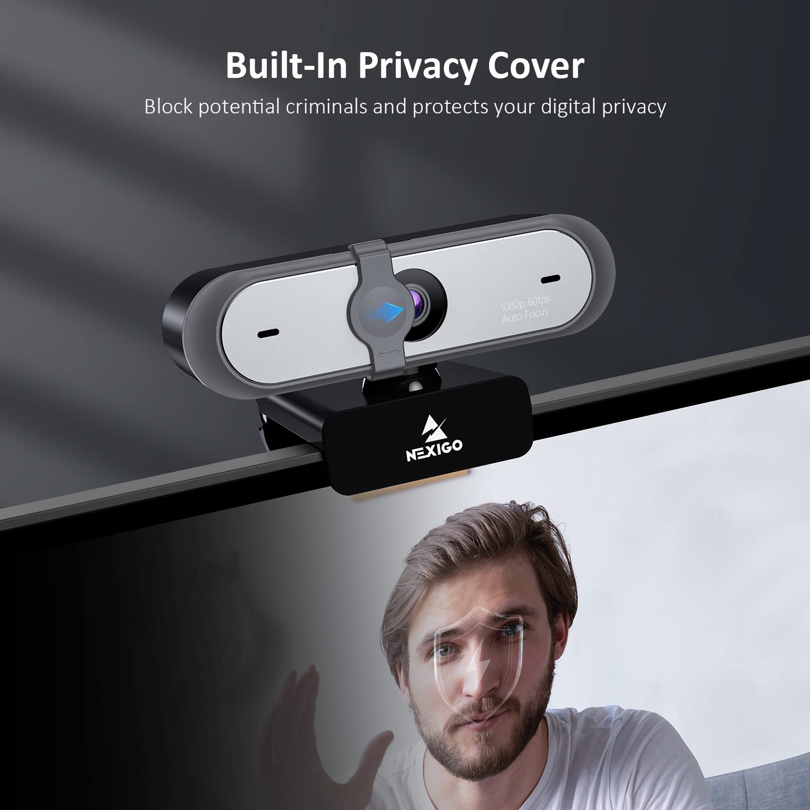 Foto 6 | Cámara Web Nexigo N660p 1080p 60 Fps Con Control De Software Y Micrófono - Venta Internacional.