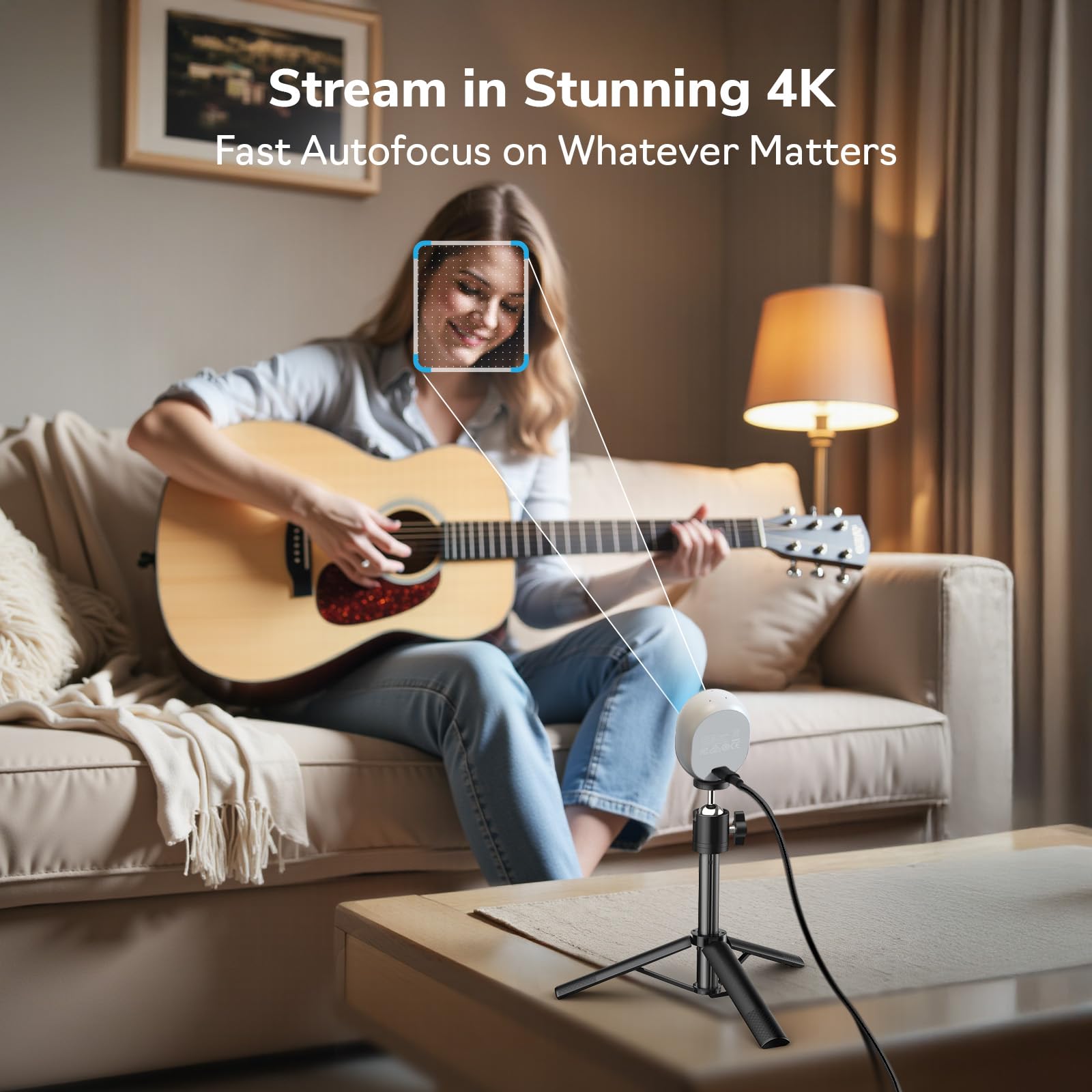 Foto 4 pulgar | Cámara Web Emeet Piko 4k De Doble Cámara Alimentada Por Ia Con Enfoque Automático - Venta Internacional.
